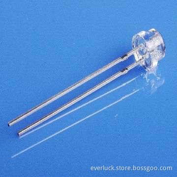 4.8mm Straw Hat Water Clear Lens White LED Diode